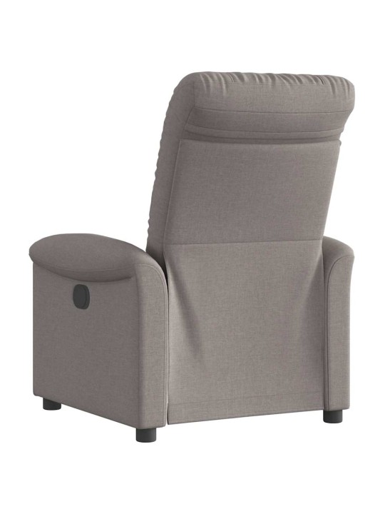 Polohovací křeslo taupe textil