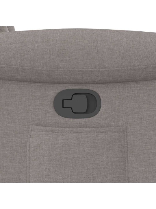 Polohovací křeslo taupe textil