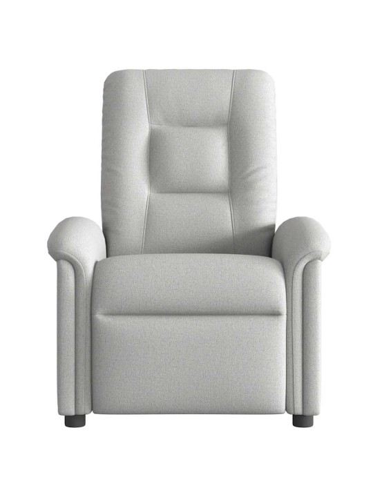 Polohovací křeslo obláčkově šedá textil