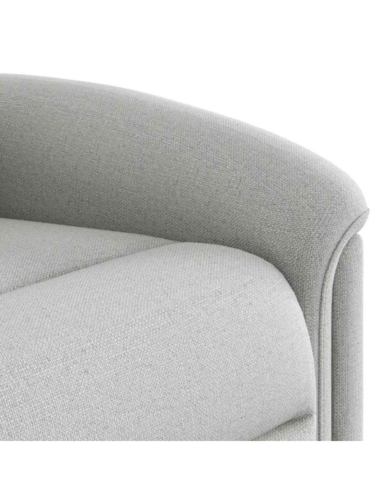 Polohovací křeslo obláčkově šedá textil
