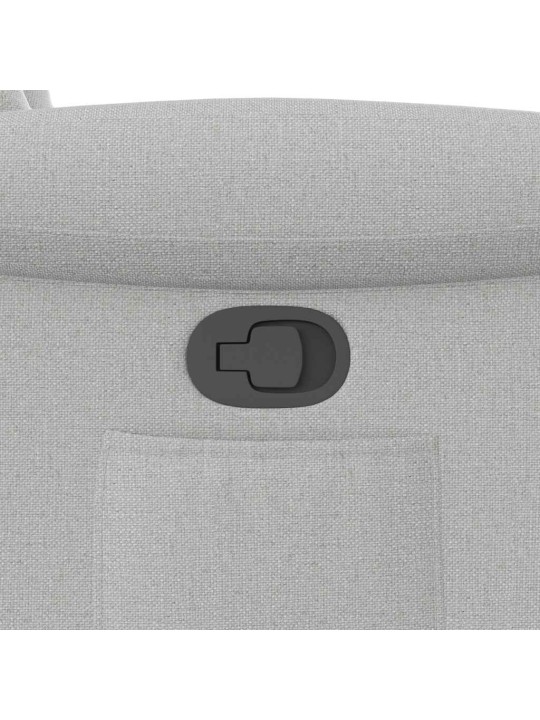 Polohovací křeslo obláčkově šedá textil
