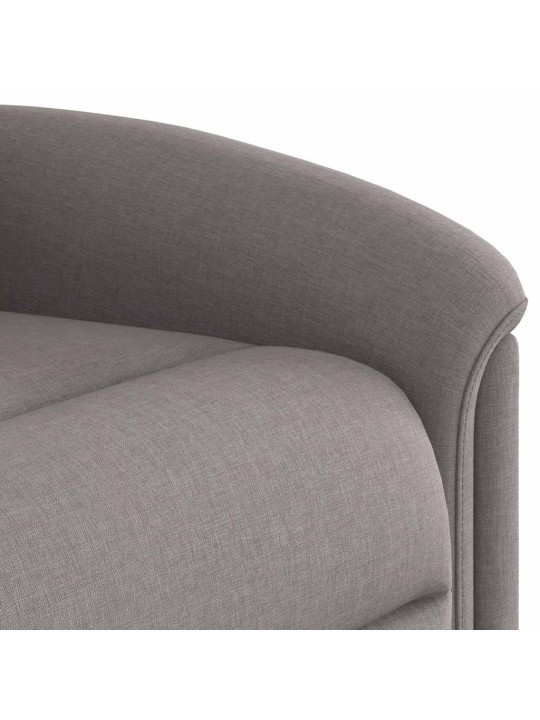 Masážní polohovací křeslo taupe textil