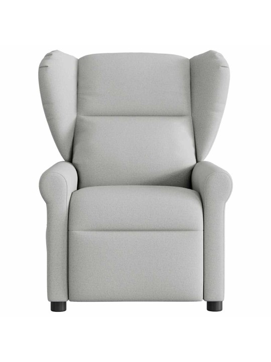 Polohovací křeslo obláčkově šedá textil