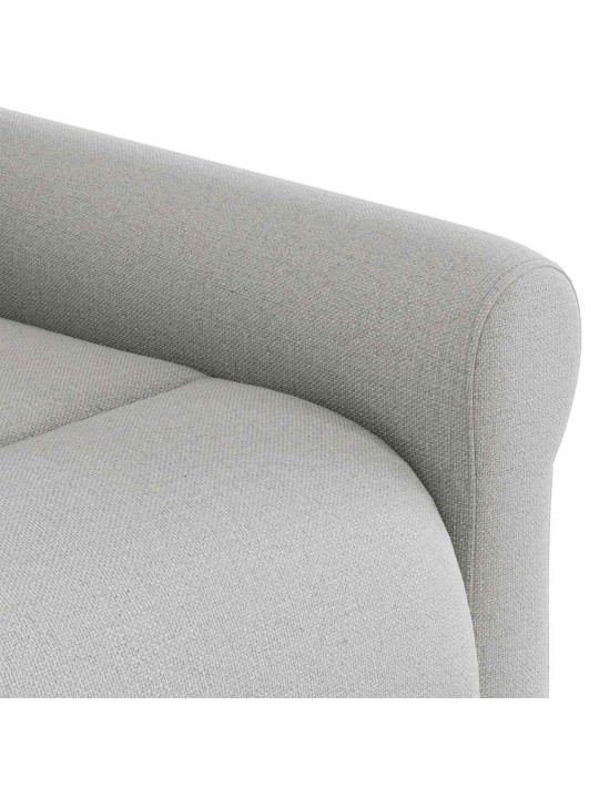 Polohovací křeslo obláčkově šedá textil