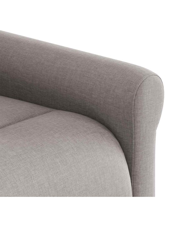 Masážní polohovací křeslo taupe textil