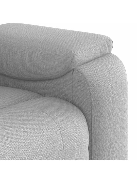 Polohovací křeslo obláčkově šedá textil
