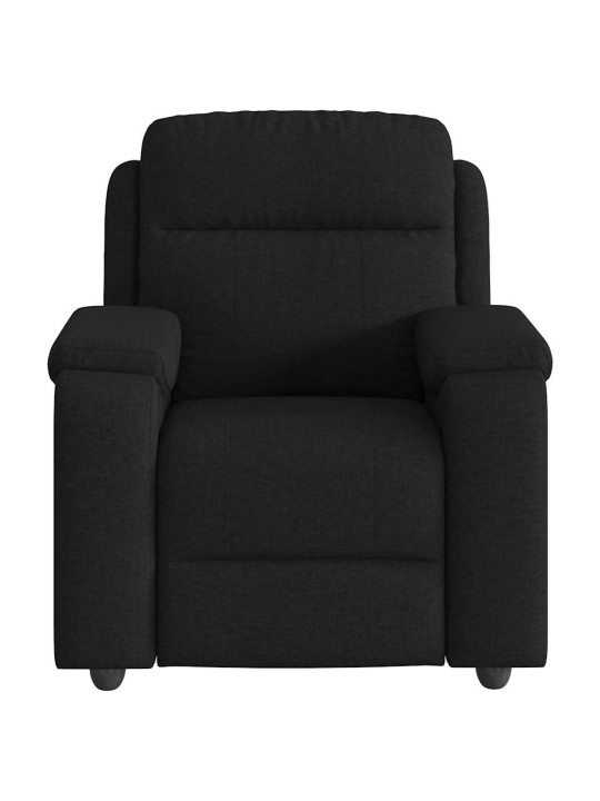 Masážní polohovací křeslo černé textil