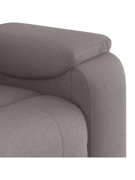 Masážní polohovací křeslo taupe textil
