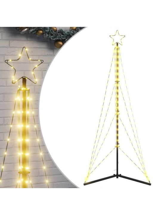 LED vánoční stromek 363 teple bílých LED diod 182 cm