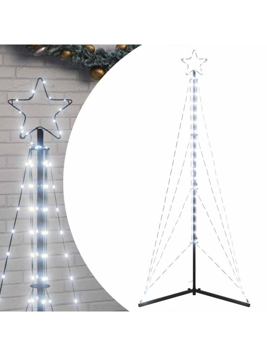 LED vánoční stromek 363 studených bílých LED diod 182 cm