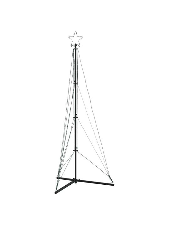 LED vánoční stromek 363 studených bílých LED diod 182 cm
