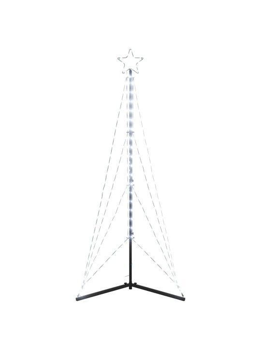 LED vánoční stromek 363 studených bílých LED diod 182 cm