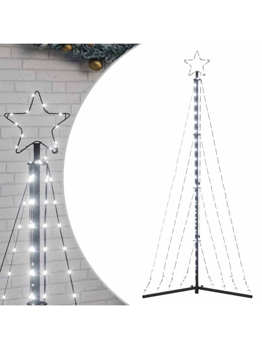 LED vánoční stromek 339 studených bílých LED 182 cm