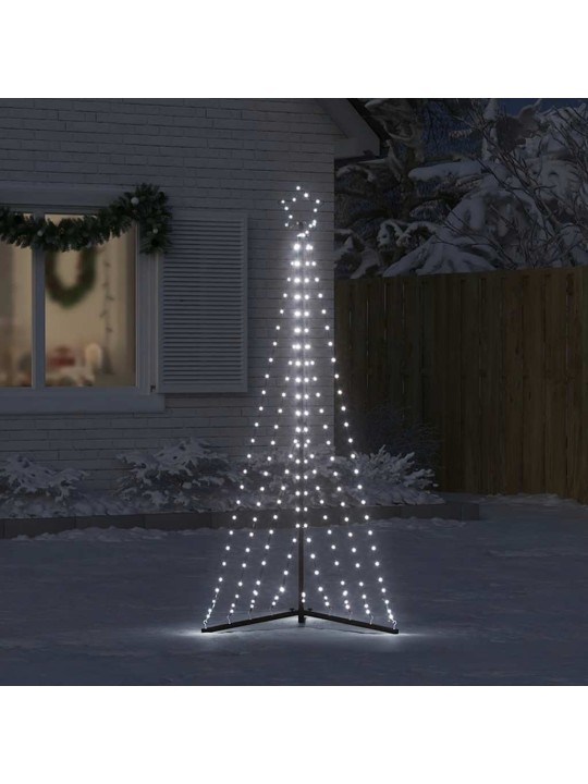 LED vánoční stromek 339 studených bílých LED 182 cm