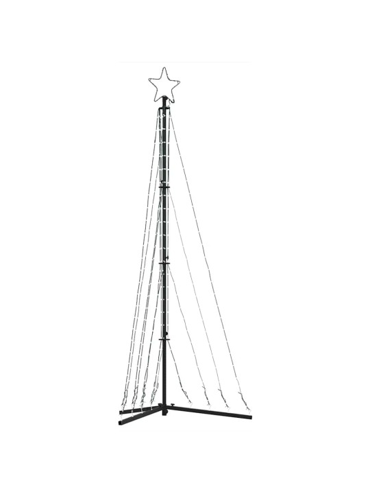 LED vánoční stromek 339 studených bílých LED 182 cm