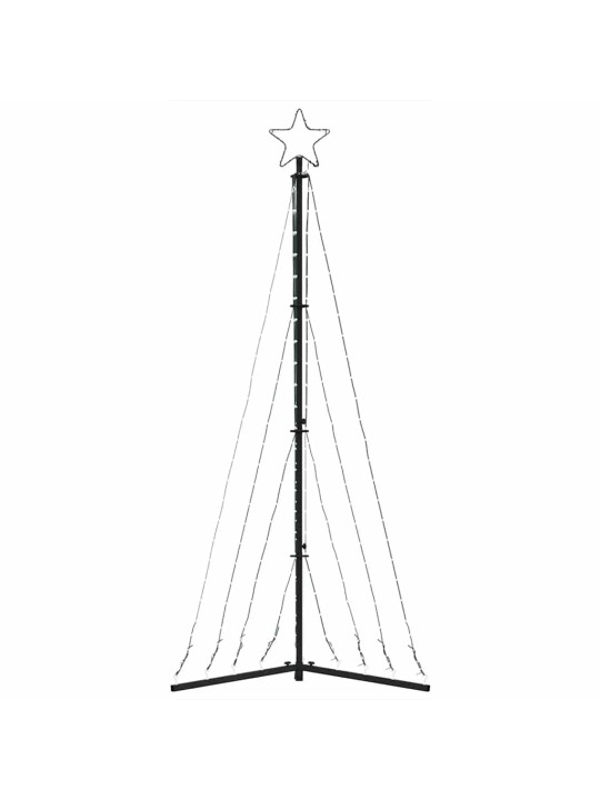 LED vánoční stromek 339 studených bílých LED 182 cm