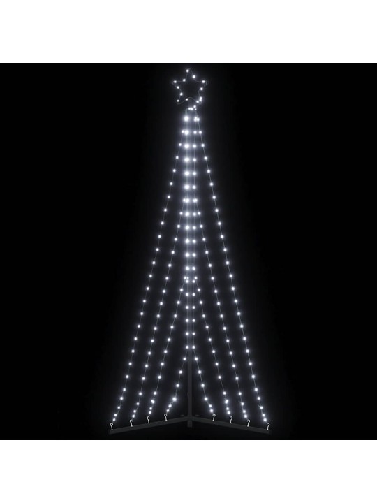 LED vánoční stromek 339 studených bílých LED 182 cm