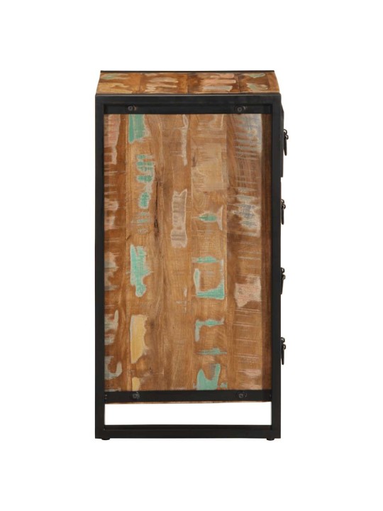 Noční stolek vícebarevný 40x40x75 cm recyklované dřevo