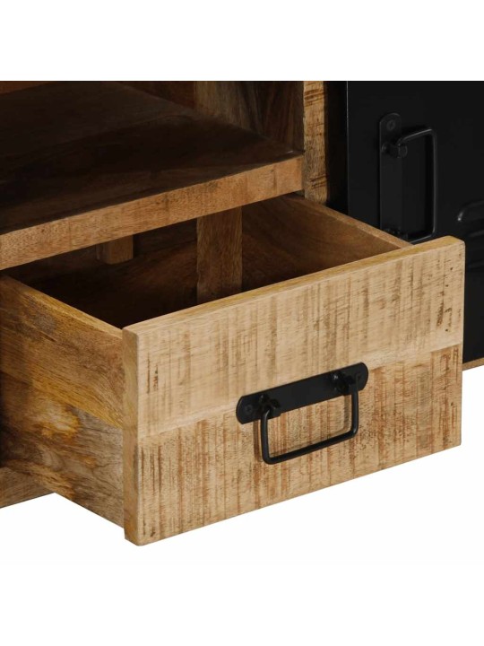 Tv skříňka 100x30x40 cm masivní hrubé mangovníkové dřevo