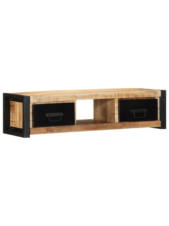 Tv skříňka 100x30x25 cm masivní hrubé mangovníkové dřevo