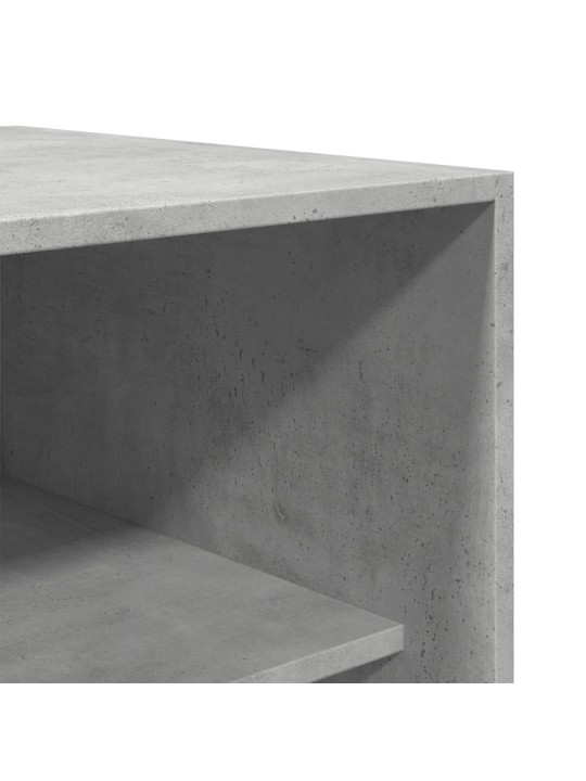 Šatní skříň betonově šedá 80 x 50 x 200 cm kompozitní dřevo