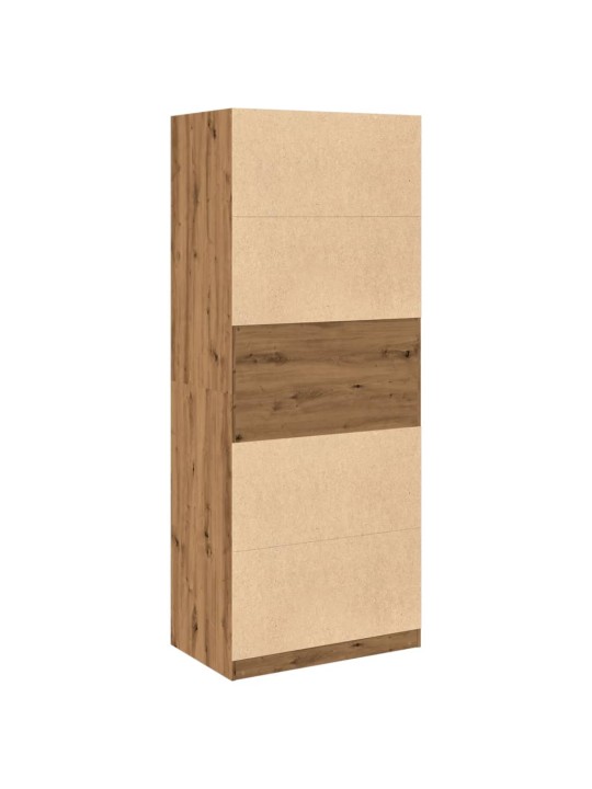 Šatní skříň dub artisan 80 x 50 x 200 cm kompozitní dřevo