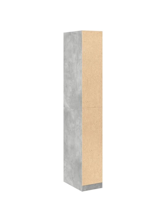 Šatní skříň betonově šedá 30 x 50 x 200 cm kompozitní dřevo
