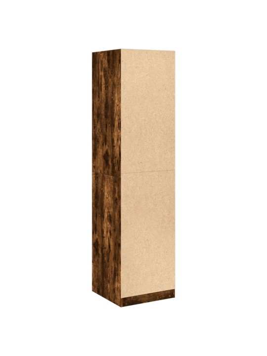 Šatní skříň kouřový dub 50 x 50 x 200 cm kompozitní dřevo