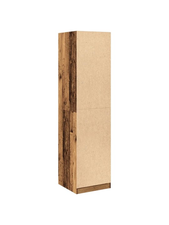 Šatní skříň old wood 50 x 50 x 200 cm kompozitní dřevo