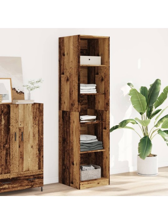 Šatní skříň old wood 50 x 50 x 200 cm kompozitní dřevo