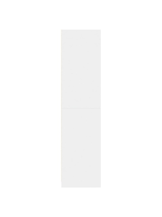 Šatní skříň bílá 80 x 50 x 200 cm kompozitní dřevo