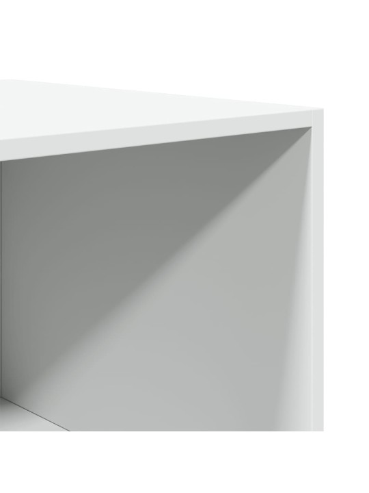 Šatní skříň bílá 80 x 50 x 200 cm kompozitní dřevo