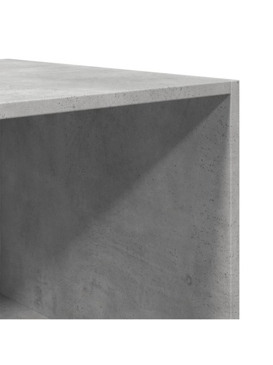 Šatní skříň betonově šedá 80 x 50 x 200 cm kompozitní dřevo