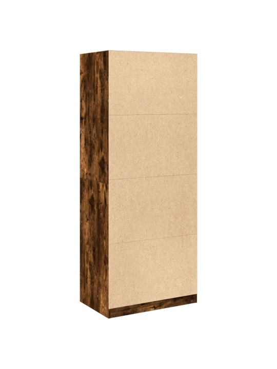 Šatní skříň kouřový dub 80 x 50 x 200 cm kompozitní dřevo