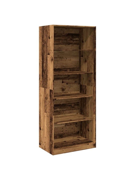 Šatní skříň old wood 80 x 50 x 200 cm kompozitní dřevo