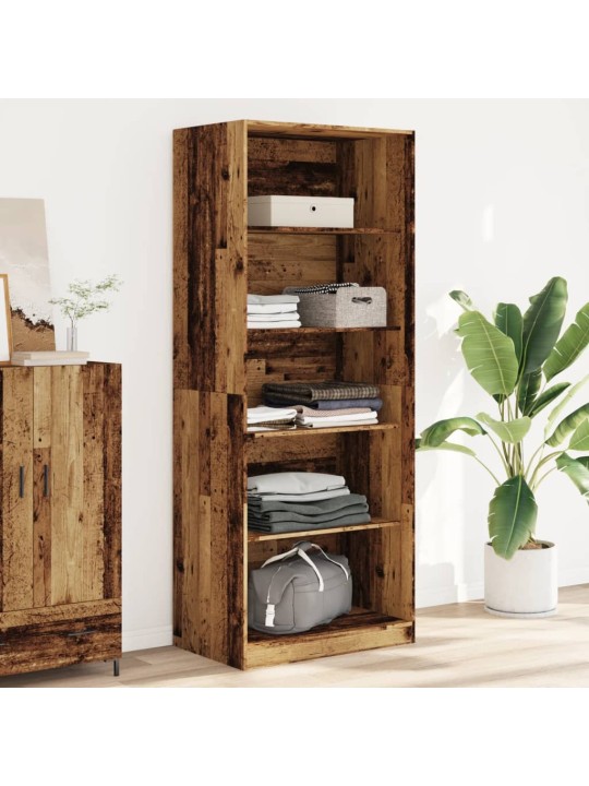 Šatní skříň old wood 80 x 50 x 200 cm kompozitní dřevo