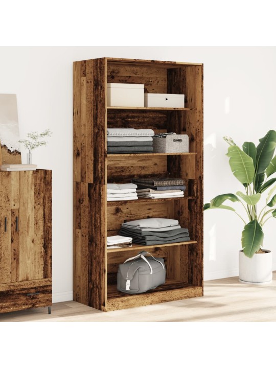 Šatní skříň old wood 100 x 50 x 200 cm kompozitní dřevo