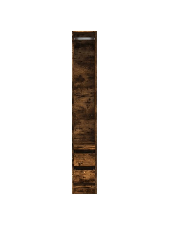 Šatní skříň kouřový dub 30 x 50 x 200 cm kompozitní dřevo