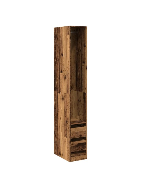 Šatní skříň old wood 30 x 50 x 200 cm kompozitní dřevo