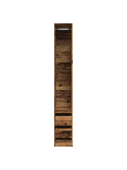 Šatní skříň old wood 30 x 50 x 200 cm kompozitní dřevo