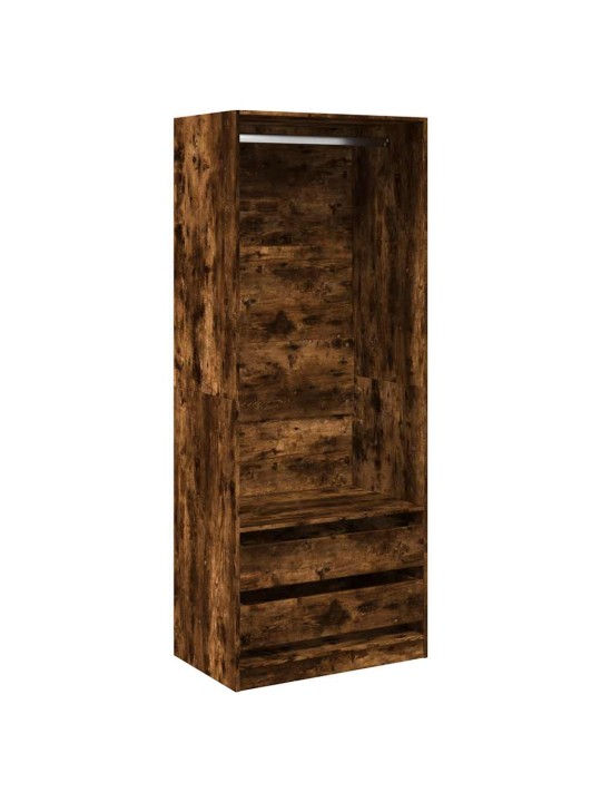 Šatní skříň kouřový dub 80 x 50 x 200 cm kompozitní dřevo