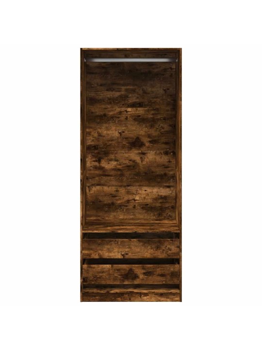 Šatní skříň kouřový dub 80 x 50 x 200 cm kompozitní dřevo