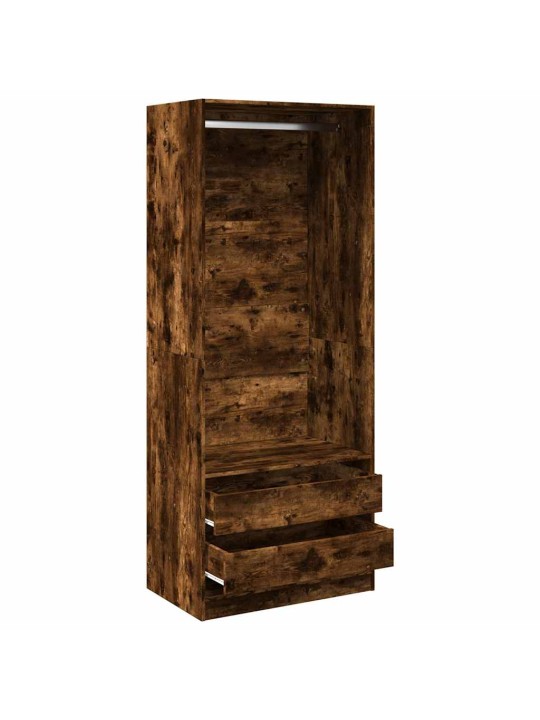 Šatní skříň kouřový dub 80 x 50 x 200 cm kompozitní dřevo