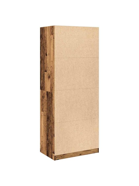 Šatní skříň old wood 80 x 50 x 200 cm kompozitní dřevo