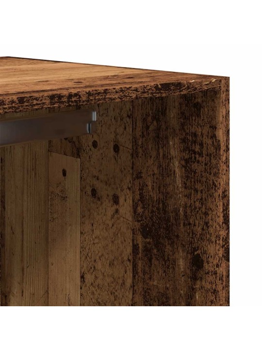 Šatní skříň old wood 80 x 50 x 200 cm kompozitní dřevo