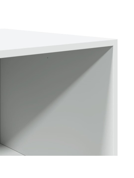Šatní skříň bílá 80 x 50 x 200 cm kompozitní dřevo