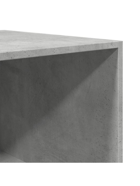 Šatní skříň betonově šedá 80 x 50 x 200 cm kompozitní dřevo
