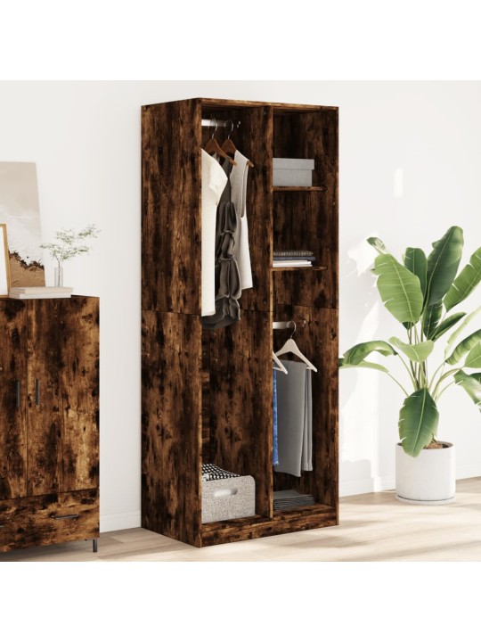 Šatní skříň kouřový dub 80 x 50 x 200 cm kompozitní dřevo