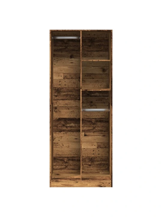 Šatní skříň old wood 80 x 50 x 200 cm kompozitní dřevo