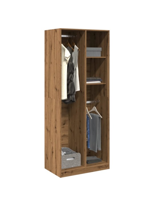 Šatní skříň dub artisan 80 x 50 x 200 cm kompozitní dřevo